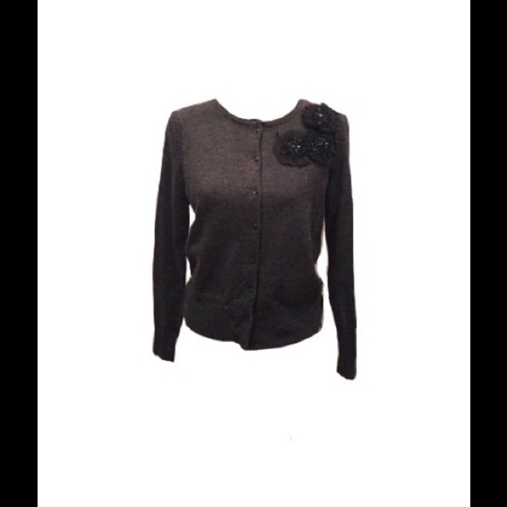 Cynthia Rowley Italian Merino Wool Cardi
