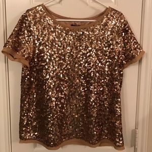 Talbots Sequin top