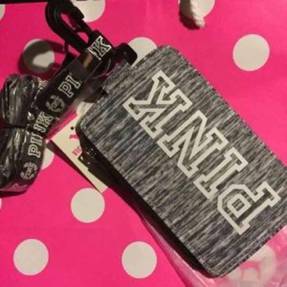 Victoria's Secret Pink ID card holder lanyard