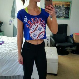 LA Dodgers Crop Top SIZE Small