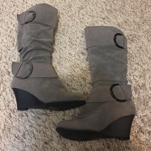 Grey Boots