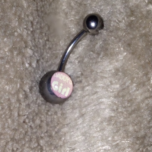 Daddy's Girl 14g ss belly ring/other never worn