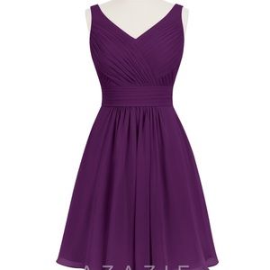Grape Azazie Jayla Dress