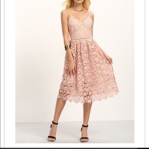 Blush Lace Dress