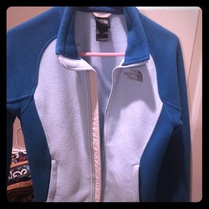 Women's North face fleece zip-up sweater