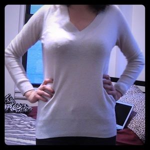 J. Crew cream fall sweater