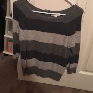Super soft cashmere striped sweater