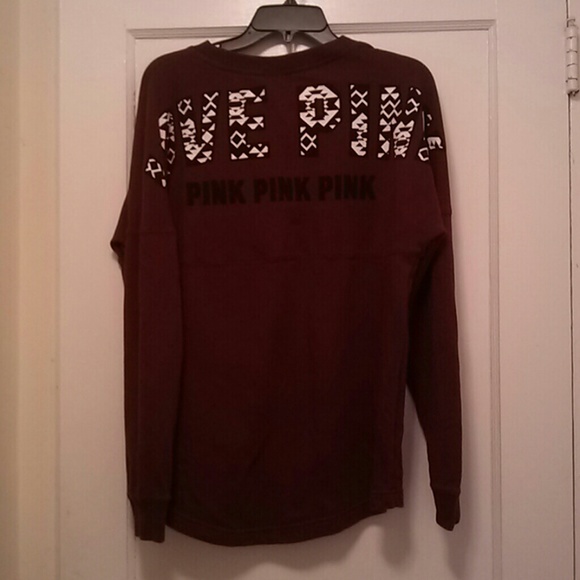 Burgundy Aztec crew