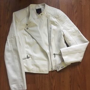 BONGO white motorcycle crop jacket BNWT!