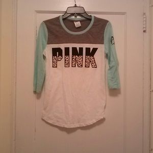 Leopard pink Victoria secret tee