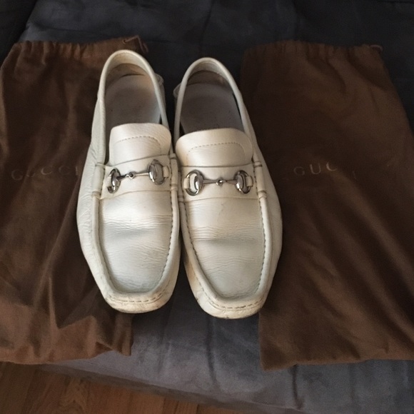 Gucci Men's White Loafers
