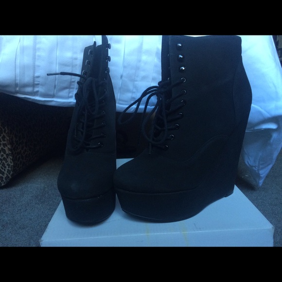 ASOS Super High Wedge Booties - Picture 2 of 2