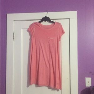 Pink tee dress