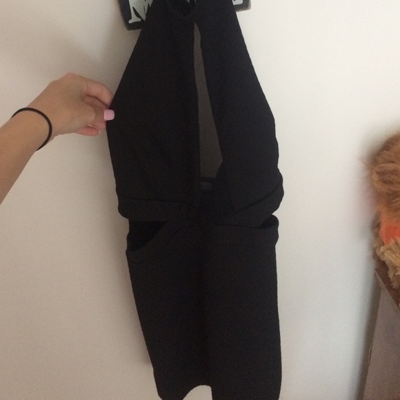 Mesh Front Open Back Homecoming Dress - Picture 3 of 4