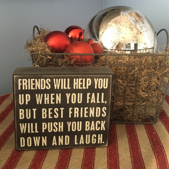 Cute friends sign.
