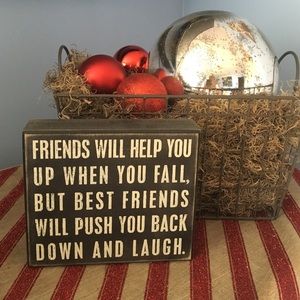 Cute friends sign.
