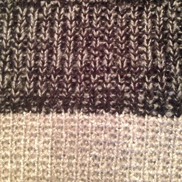 A + RO sweater in tan and dark (almost black) navy - Picture 2 of 2