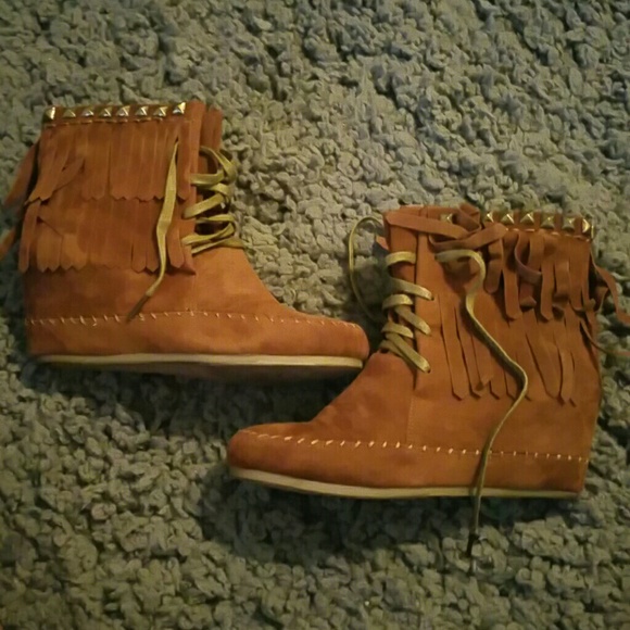 Moccasin Wedge Booties