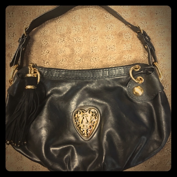 Gucci Black Leather Purse