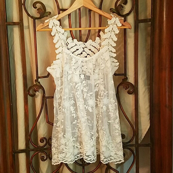 BoHo Chic Lacy Sleeveless Blouse