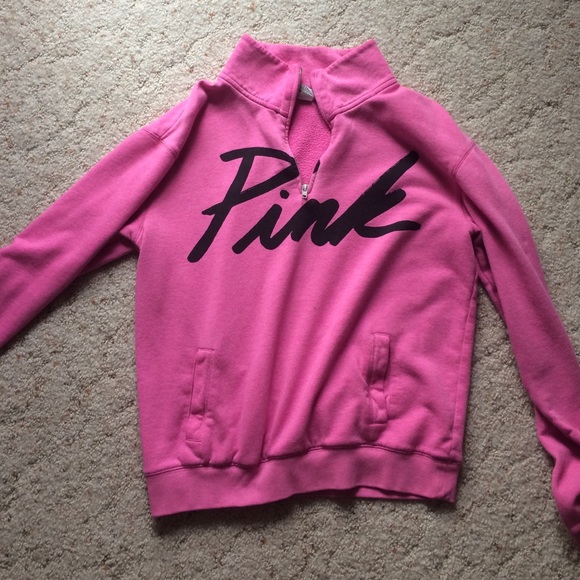 VS PINK QUARTER ZIP - Picture 1 of 1