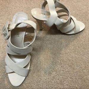 Colin Stuart Suede Strappy Pumps