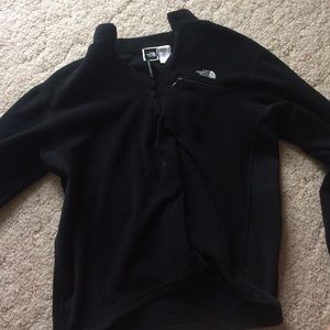 Black Quarter Zip Fleece North Face