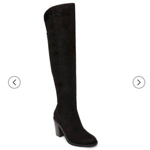 Thigh high suede boots NEW