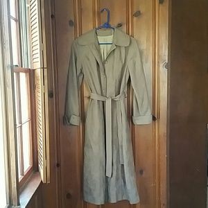 Long tan overcoat