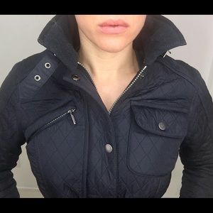 Quilted Barbour Jacket in Navy