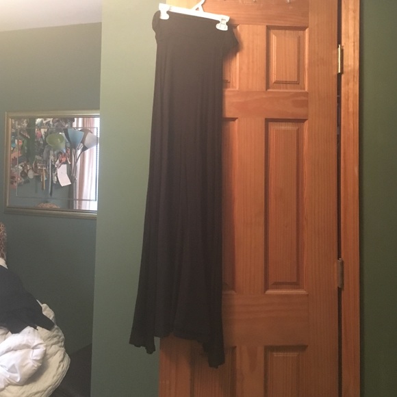 Black maxi skirt