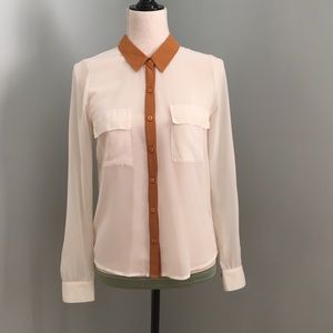 Olive and Oak Sheer Shirt