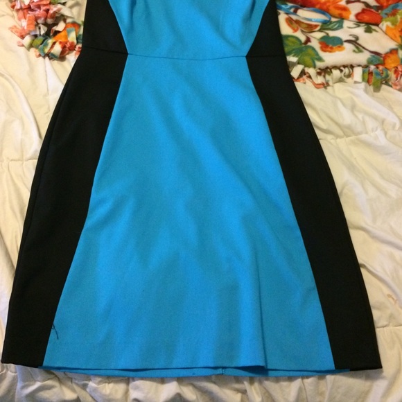 Blue black sleeveless dress - Picture 3 of 4
