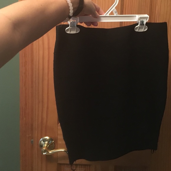 Black pencil skirt