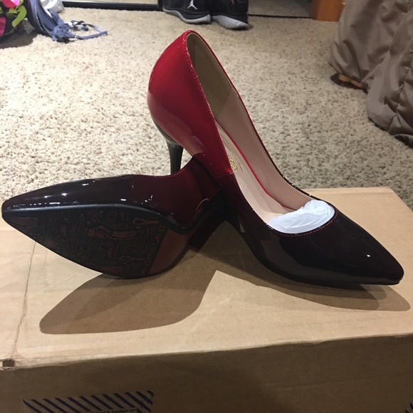 Gorgeous maroon faded heels !!!!