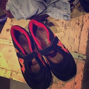 Dansko Mary Jane flames