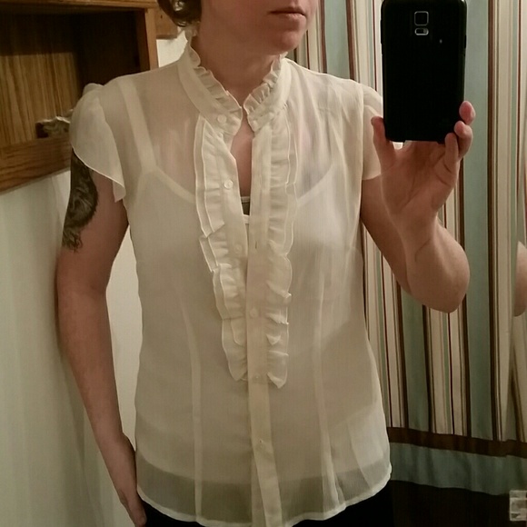 White button blouse