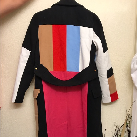 Color blocking coat - Picture 2 of 4
