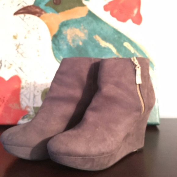 Wedge booties