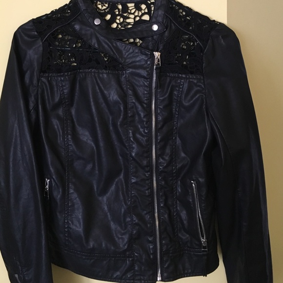 Jackets & Blazers - Black faux leather jacket