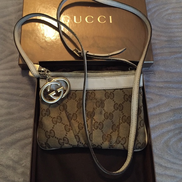 Gucci cross body canvas monogram white beige - Picture 4 of 4