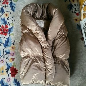 All Saints Gold Puffer Vest