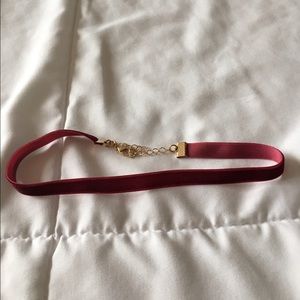 Beautiful New Velvet Red Choker