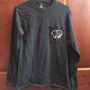 Black Long Sleeve Ivory Ella Shirt