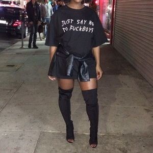 "Just Say No To FuckBoys" shirt dress