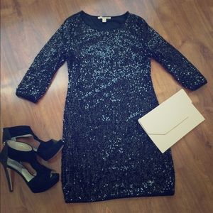 Black sequin dress