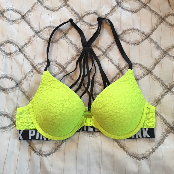 Neon Yellow VS PINK Bra