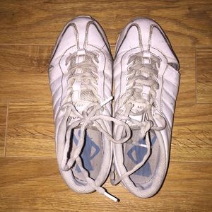 Varsity white cheer shoes