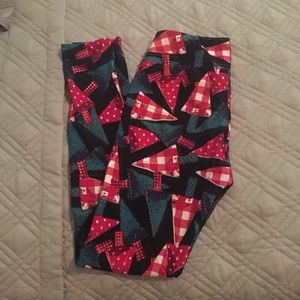 LuLaRoe Christmas Tree OS Leggings NWT