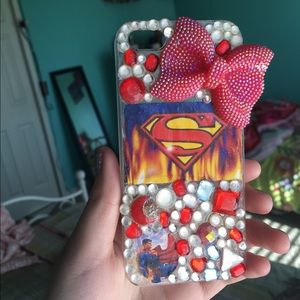 iphone 5/5s Superman rhinestones case